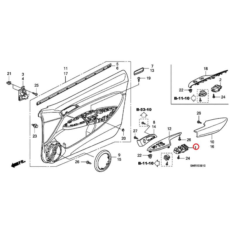 [NEW] JDM HONDA CIVIC FN2 2009 Door Linings GENUINE OEM