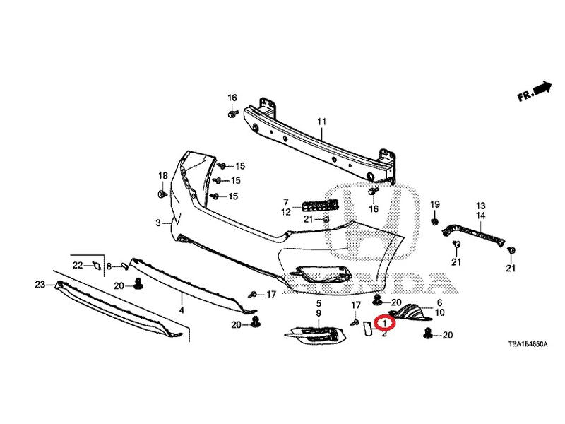 [NEW] JDM HONDA CIVIC FC1 2020 Rear Bumper GENUINE OEM