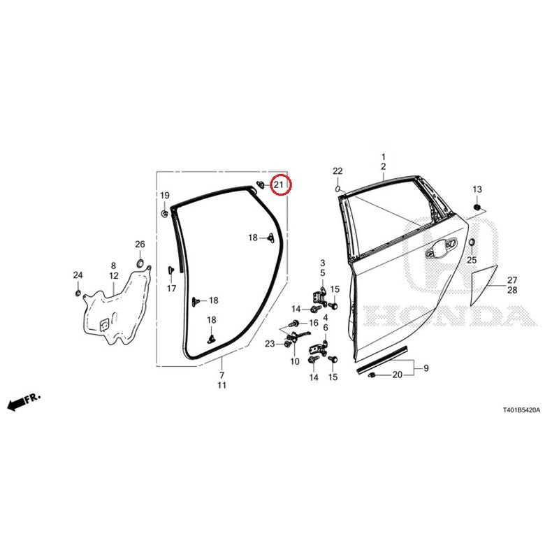 NEW] JDM HONDA CIVIC FL5 2023 Rear Door Panel GENUINE OEM – JDM Yamato