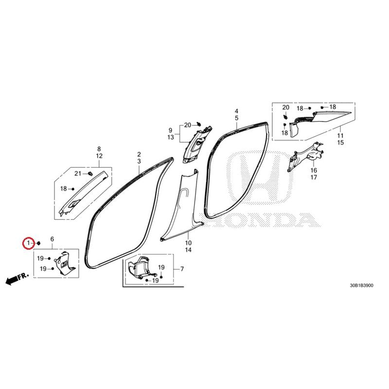 [NEW] JDM HONDA ACCORD CY2 2024 Pillar Garnish GENUINE OEM