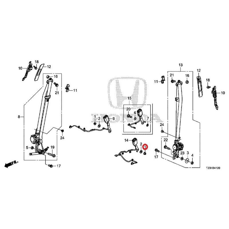 [NEW] JDM HONDA FIT e:HEV GR3 2020 Seat Belt (Front) GENUINE OEM
