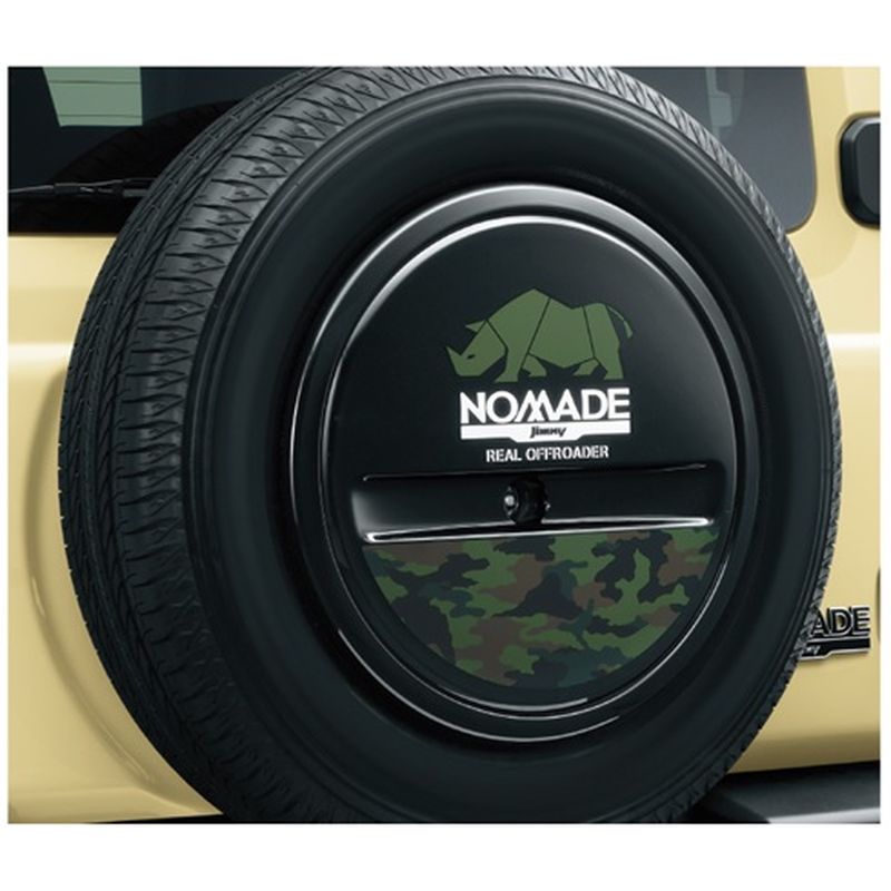 [NEW] JDM Suzuki Jimny NOMADE JC74W Spare Tire Half Cover Decal Camouflage OEM