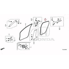 Load image into Gallery viewer, [NEW] JDM HONDA CIVIC FK7 2021 Pillar Garnish GENUINE OEM
