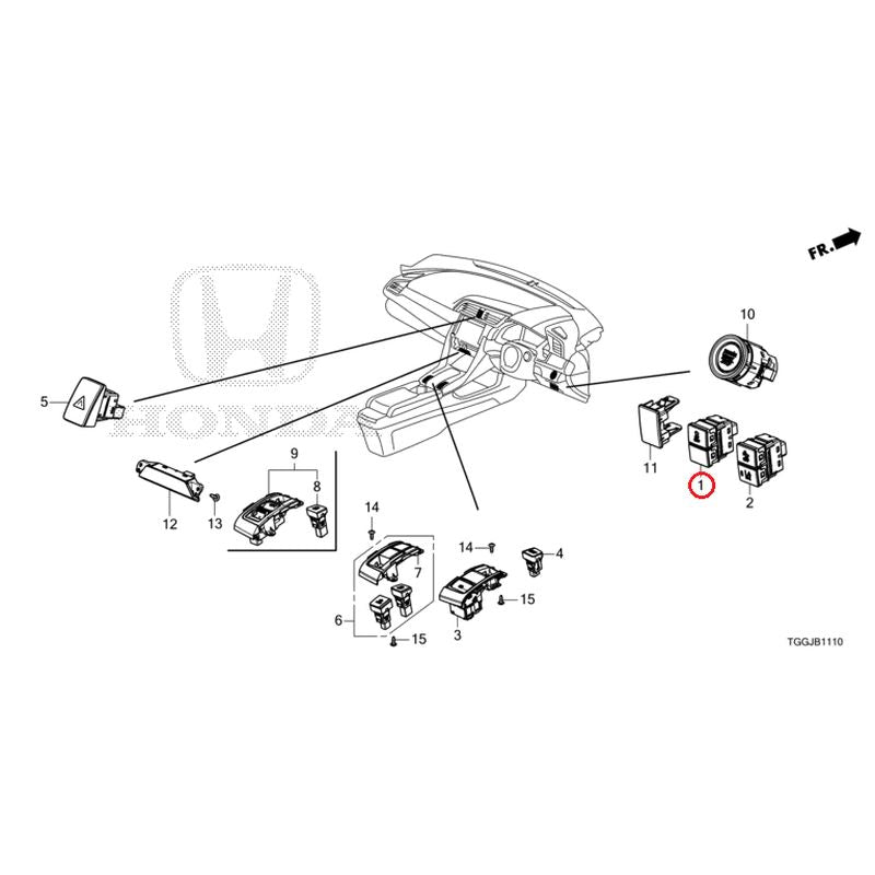 [NEW] JDM HONDA CIVIC FK7 2021 Switches GENUINE OEM