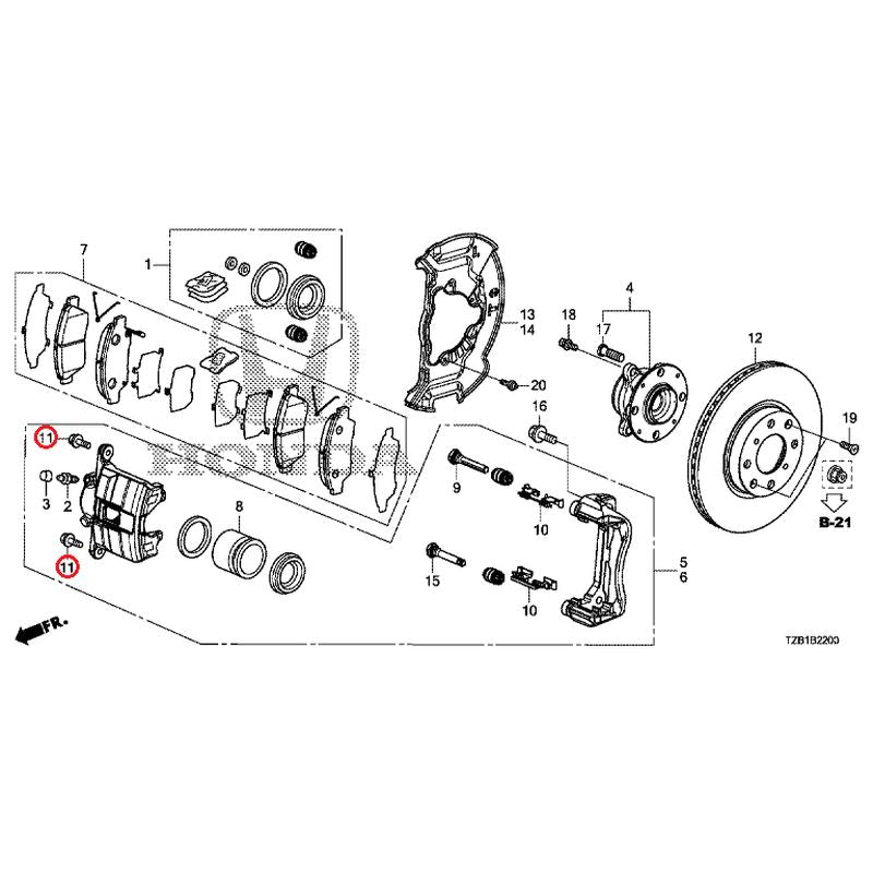 [NEW] JDM HONDA FIT e:HEV GR3 2021 Front Brake GENUINE OEM