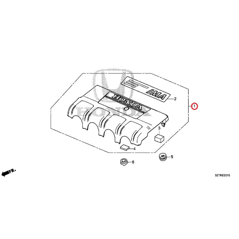 [NEW] JDM HONDA CR-Z ZF2 2014 Engine Cover GENUINE OEM
