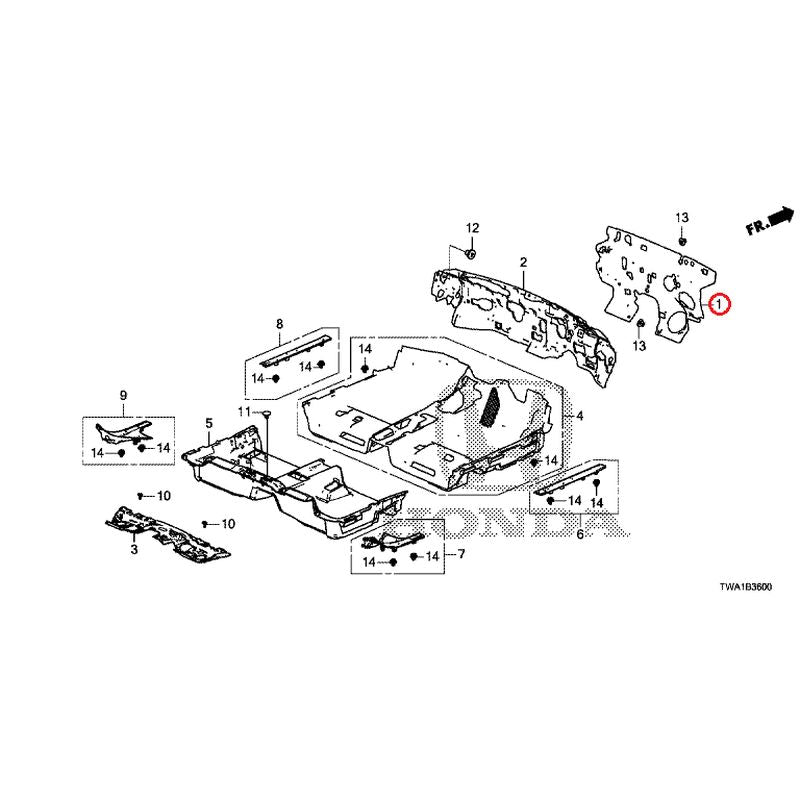 [NEW] JDM HONDA ACCORD CV3 2019 Floor Mat GENUINE OEM