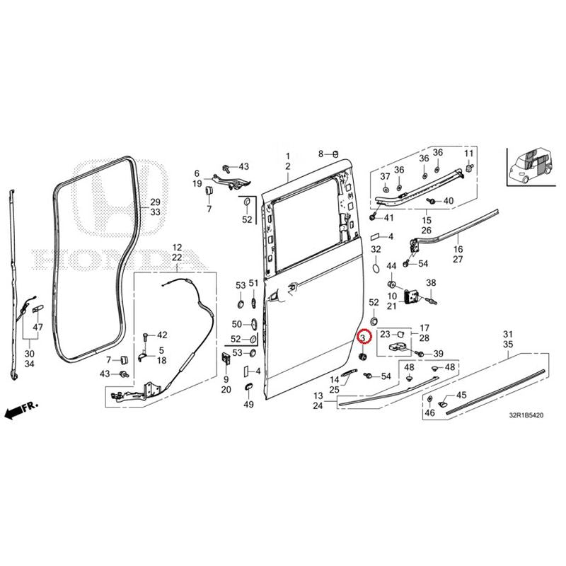 [NEW] JDM HONDA N-BOX CUSTOM JF5 2024 Sliding Door Panel GENUINE OEM