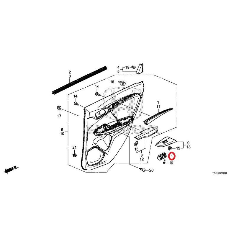 [NEW] JDM HONDA FIT GK5 2017 Rear Door Lining GENUINE OEM