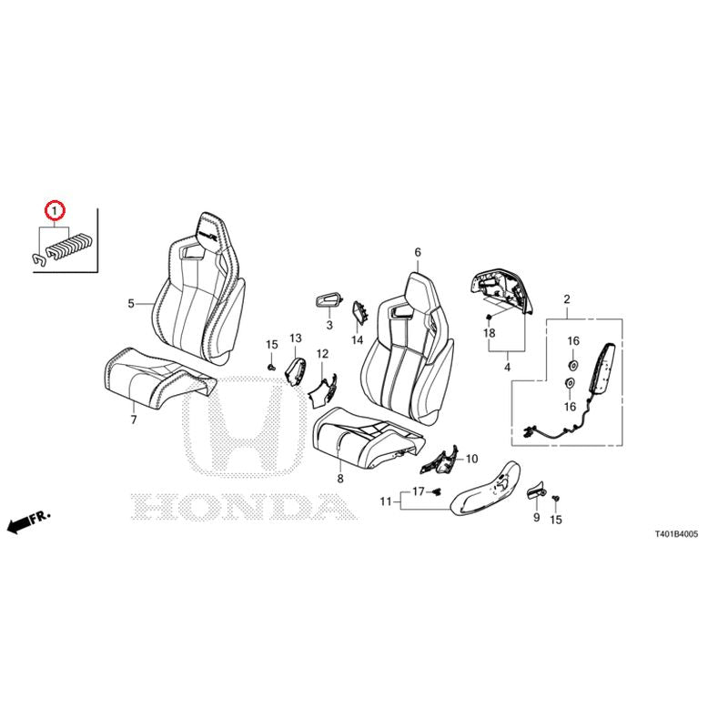 [NEW] JDM HONDA CIVIC FL5 2025 Front Seat (Passenger Side) (Type R) GENUINE OEM