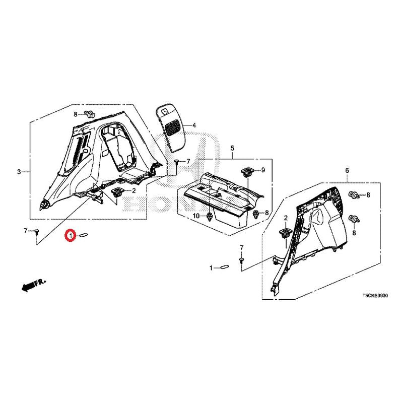 [NEW] JDM HONDA FIT HYBRID GP5 2017 Side Lining GENUINE OEM