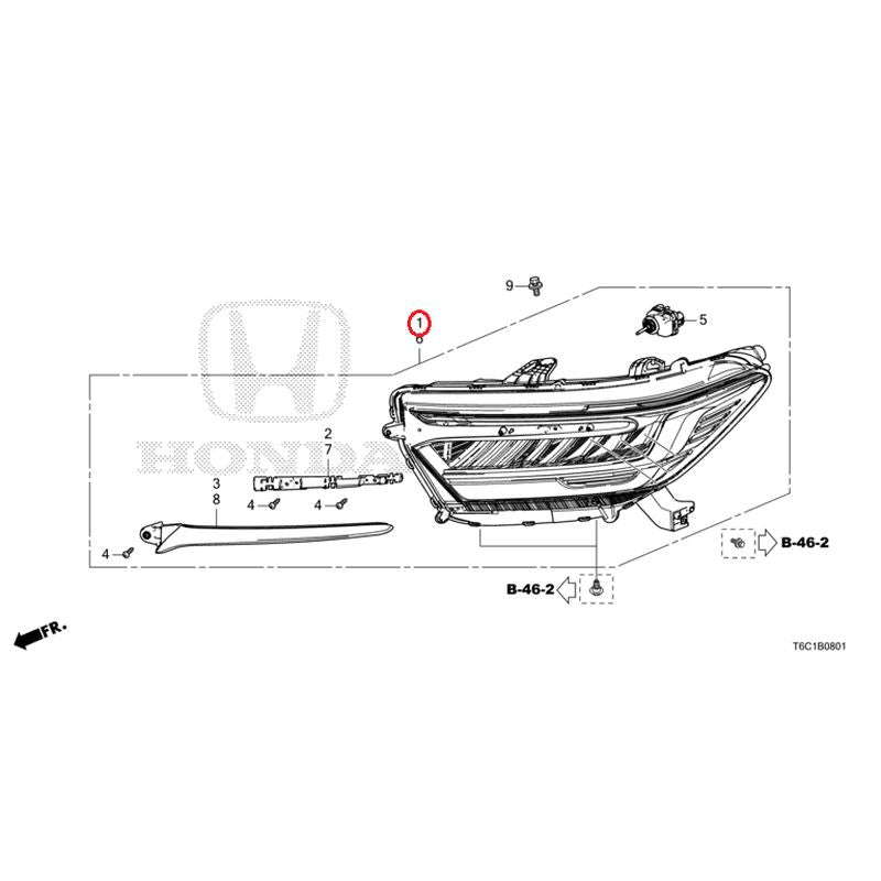 [NEW] JDM HONDA ODYSSEY e:HEV RC4 2021 Headlight (130) GENUINE OEM