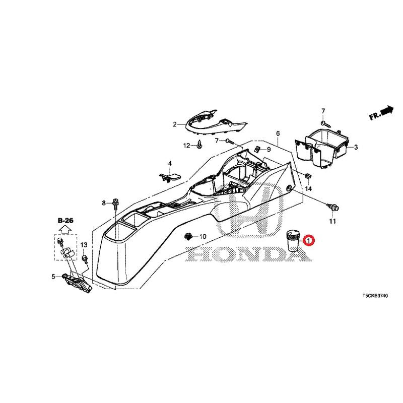 [NEW] JDM HONDA FIT HYBRID GP5 2017 Console (1) GENUINE OEM