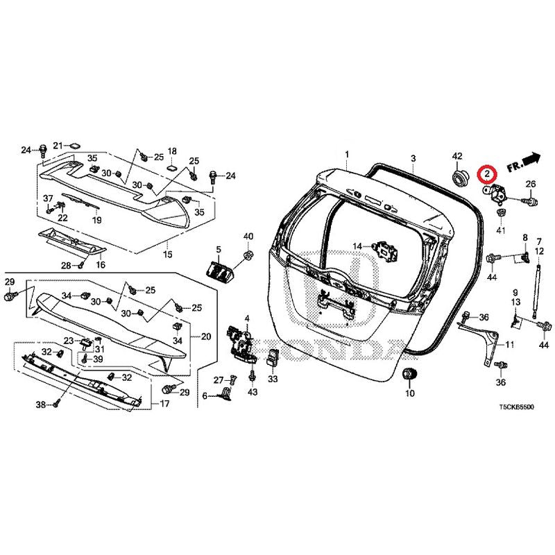 [NEW] JDM HONDA FIT HYBRID GP5 2017 Tailgate GENUINE OEM