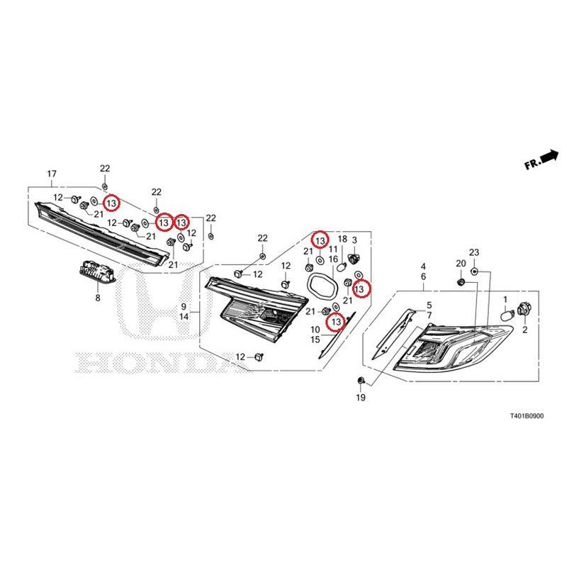 NEW] JDM HONDA CIVIC FL5 2023 Tail Lights/License Lights GENUINE