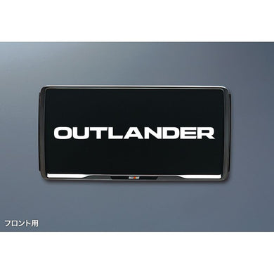 [NEW] JDM Mitsubishi OUTLANDER PHEV GN0W License Plate Frame RALLIART Front OEM