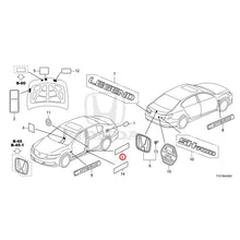 Load image into Gallery viewer, [NEW] JDM HONDA LEGEND HYBRID KC2 2018 Emblem/Caution Label GENUINE OEM
