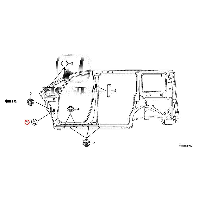 [NEW] JDM HONDA STEP WGN SPADA RP5 2020 Grommets (Side) GENUINE OEM