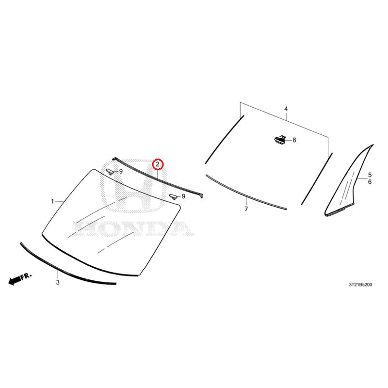 NEW] JDM HONDA STEP WGN e:HEV RP8 2022 Front Windshield GENUINE