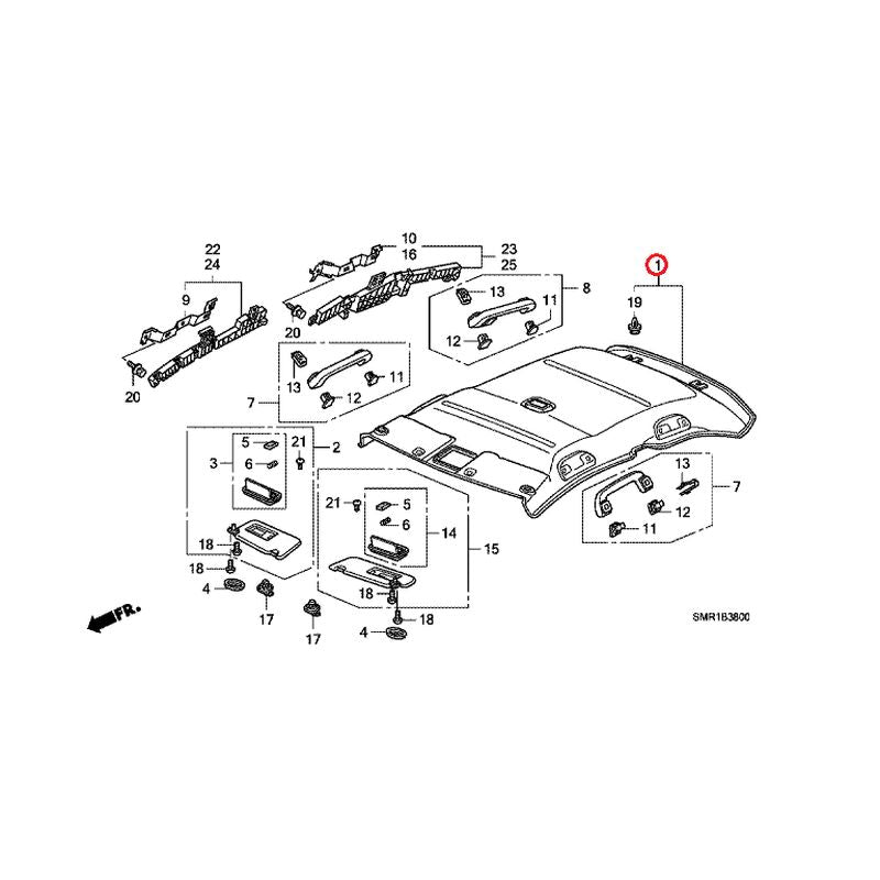 [NEW] JDM HONDA CIVIC FN2 2009 Roof Lining GENUINE OEM