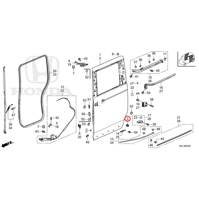 [NEW] JDM HONDA N-BOX JOY JF5 2025 Sliding Door Panel GENUINE OEM
