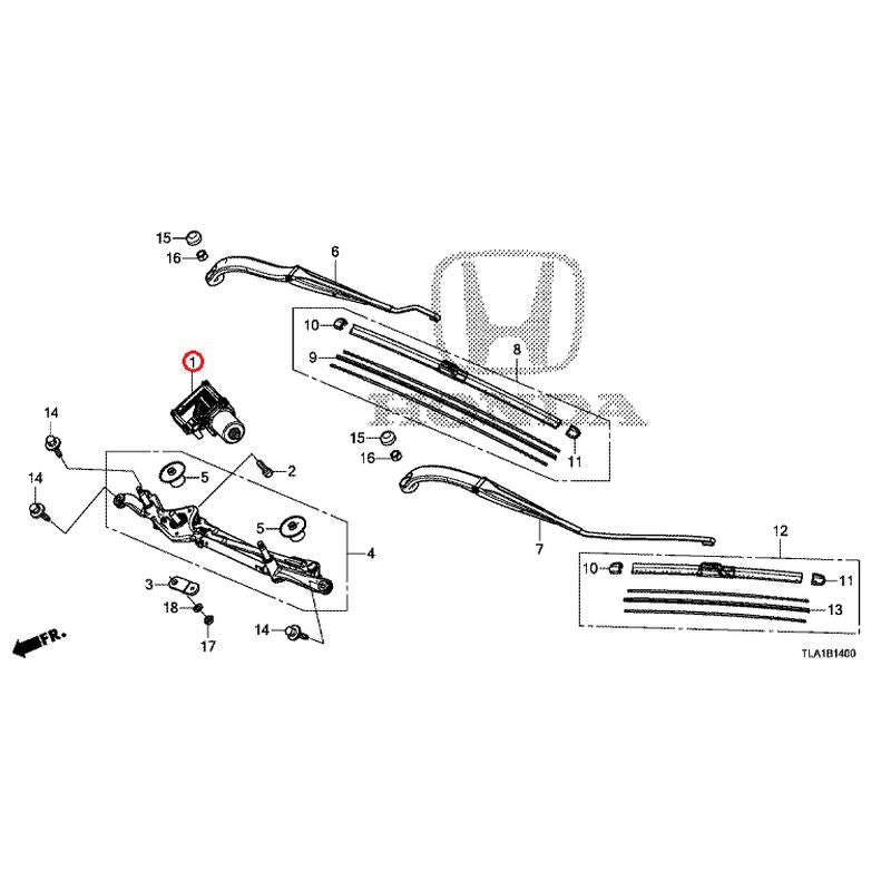 [NEW] JDM HONDA CR-V RW1 2021 Front Windshield Wiper GENUINE OEM