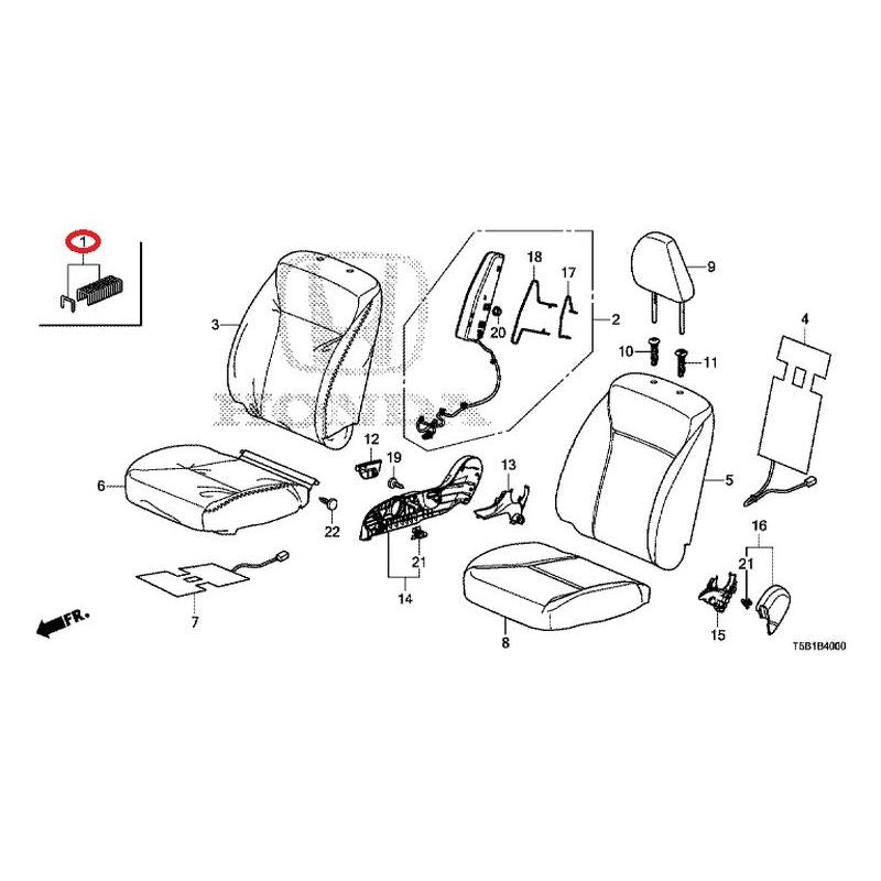 [NEW] JDM HONDA FIT GK5 2017 Front Seat (Driver's Side) GENUINE OEM