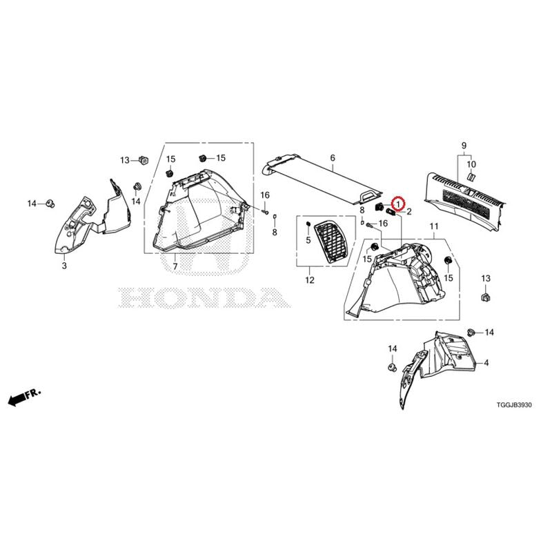 [NEW] JDM HONDA CIVIC FK7 2021 Side Lining GENUINE OEM