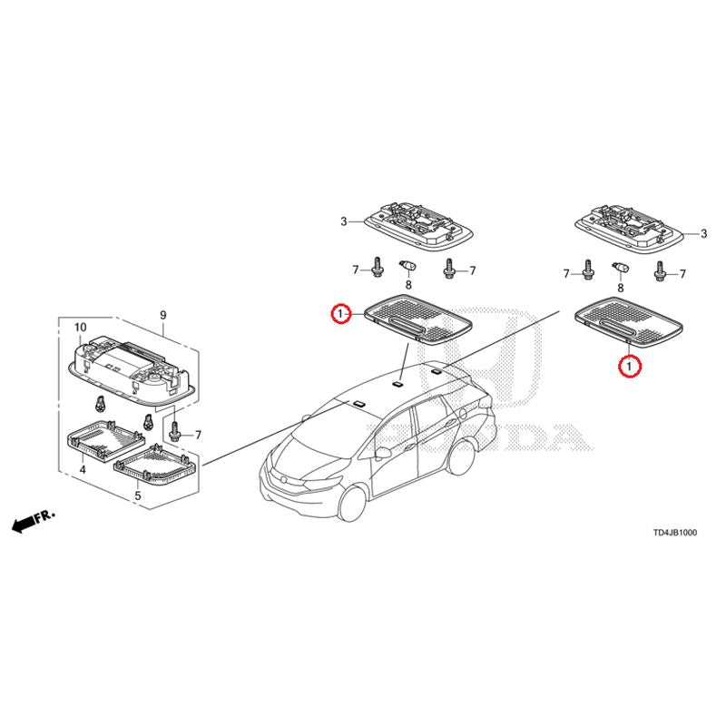 [NEW] JDM HONDA SHUTTLE GP7 2021 Interior Lights GENUINE OEM