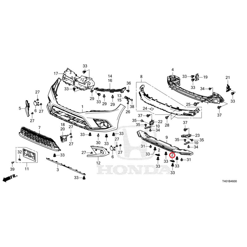 [NEW] JDM HONDA CIVIC FL1 2022 Front Bumper GENUINE OEM