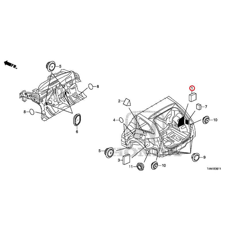 [NEW] JDM HONDA JADE FR5 2019 Grommets (Rear) GENUINE OEM