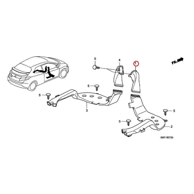 [NEW] JDM HONDA CIVIC FN2 2009 Duct GENUINE OEM