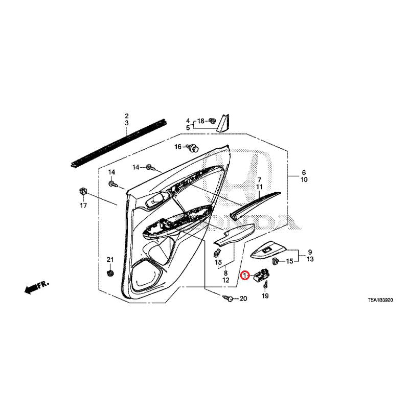 [NEW] JDM HONDA FIT GK5 2014 Rear Door Lining GENUINE OEM