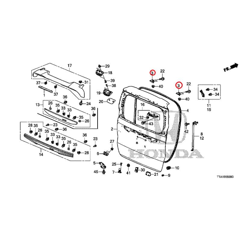 [NEW] JDM HONDA N-BOX JF3 2021 Tailgate GENUINE OEM