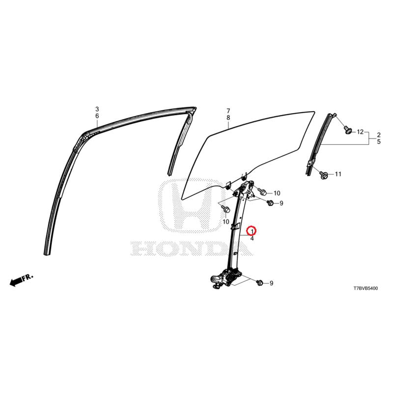 [NEW] JDM HONDA VEZEL HYBRID RU3 2020 Rear Door Glass/Regulator GENUINE OEM