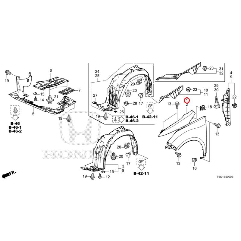 [NEW] JDM HONDA ODYSSEY e:HEV RC4 2021 Front Fenders GENUINE OEM