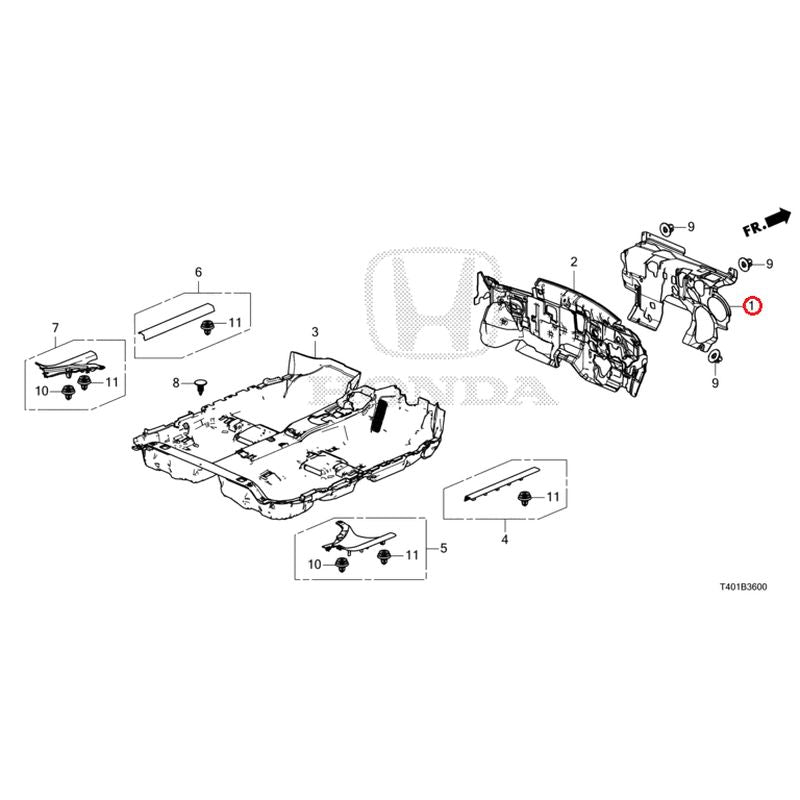 [NEW] JDM HONDA CIVIC FL1 2022 Floor Mat GENUINE OEM