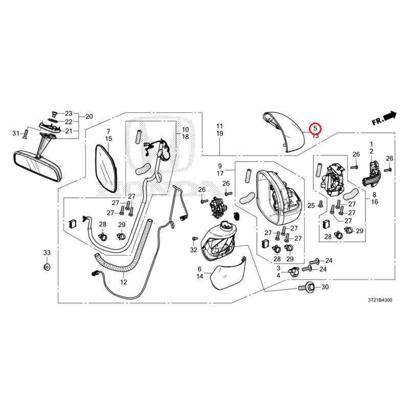 NEW] JDM HONDA STEP WGN e:HEV RP8 2022 Mirrors GENUINE OEM