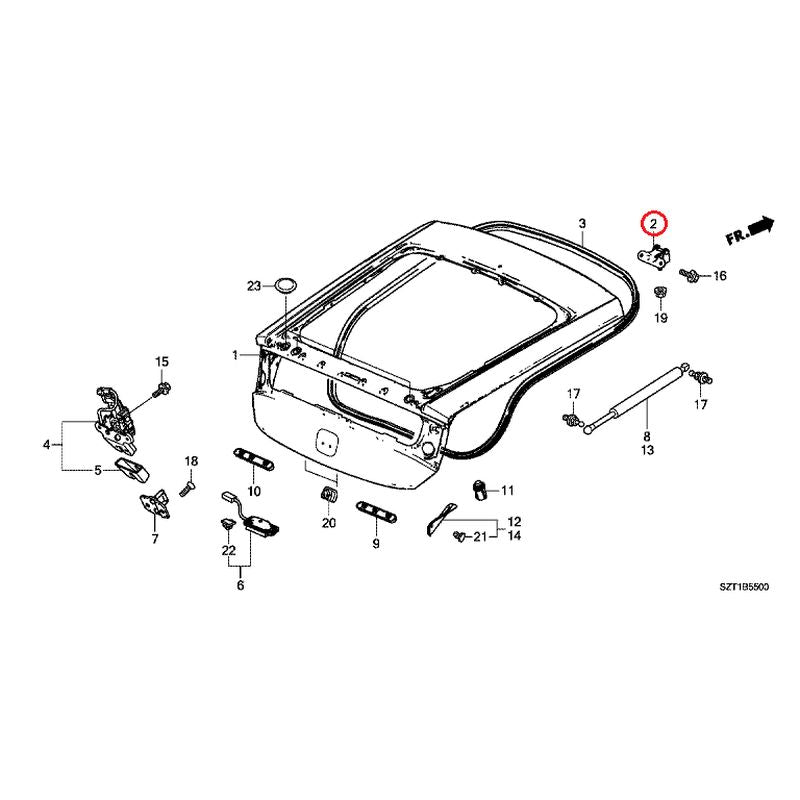 [NEW] JDM HONDA CR-Z ZF1 2012 Tailgate GENUINE OEM