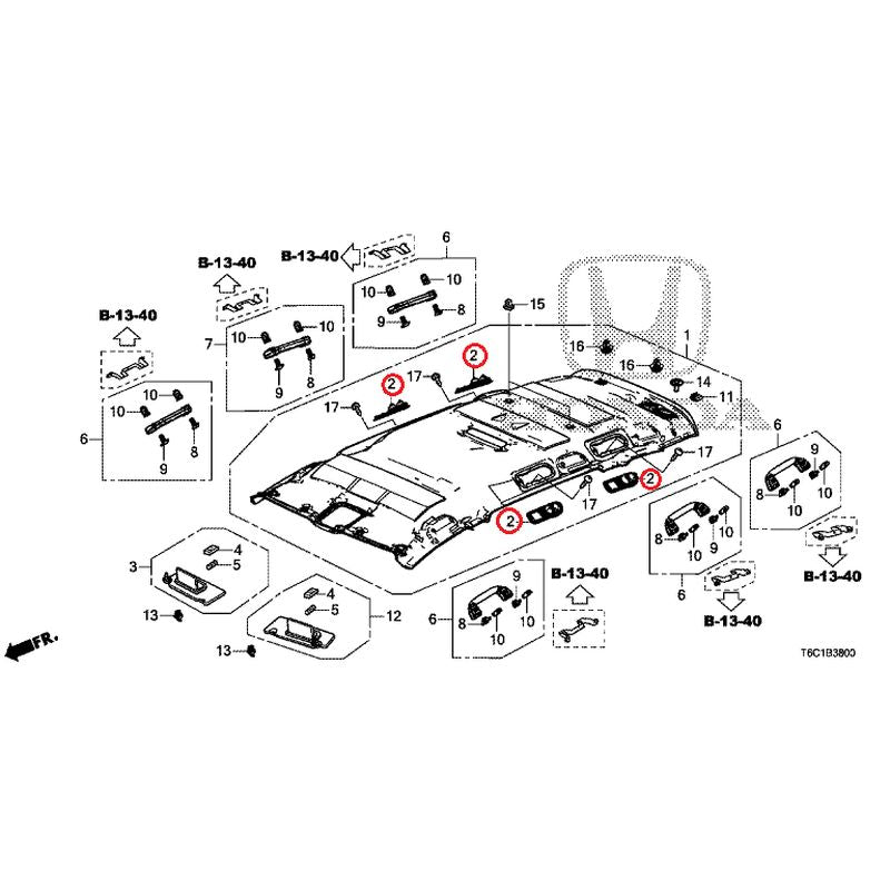 [NEW] JDM HONDA ODYSSEY e:HEV RC4 2021 Roof Lining GENUINE OEM