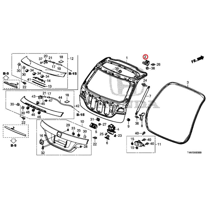 [NEW] JDM HONDA JADE FR5 2019 Tailgate GENUINE OEM