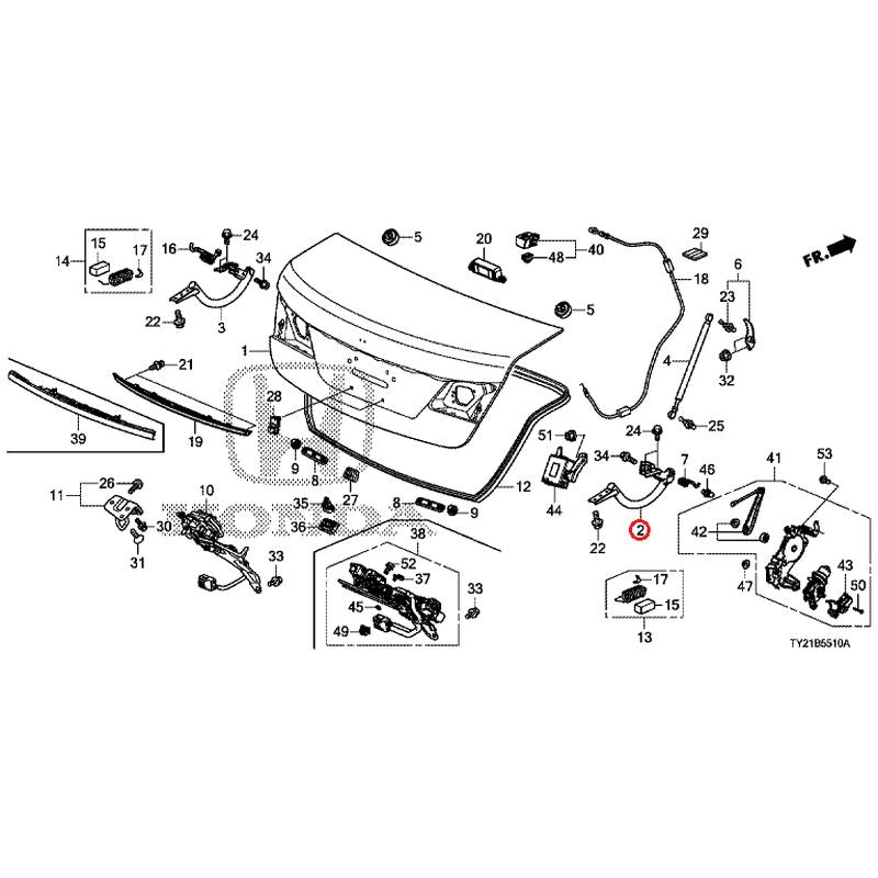 [NEW] JDM HONDA LEGEND HYBRID KC2 2020 Trunk Lid GENUINE OEM