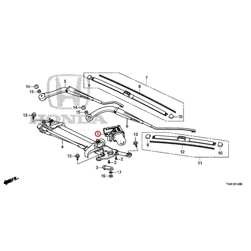 [NEW] JDM HONDA ACCORD CV3 2019 Front Windshield Wiper GENUINE OEM