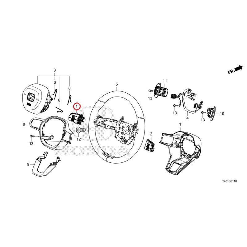 [NEW] JDM HONDA CIVIC FL5 2023 Steering Wheel (SRS) GENUINE OEM