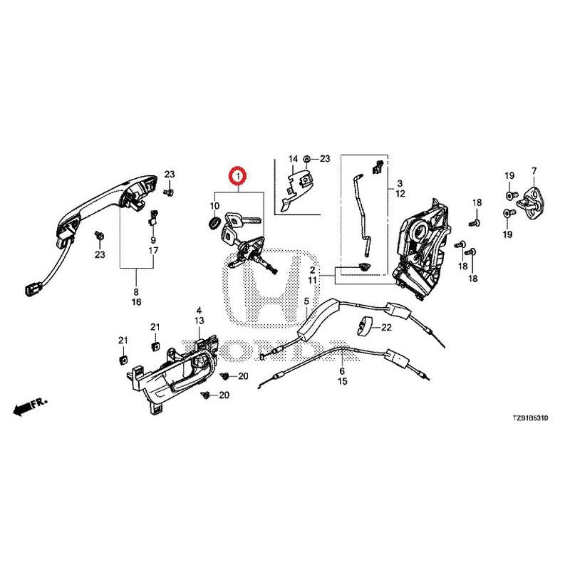 [NEW] JDM HONDA FIT e:HEV GR3 2020 Front Door Locks Outer Handles GENUINE OEM