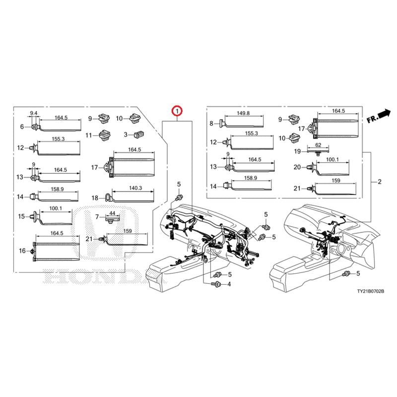 [NEW] JDM HONDA LEGEND HYBRID KC2 2018 Wiring Harness (3) GENUINE OEM