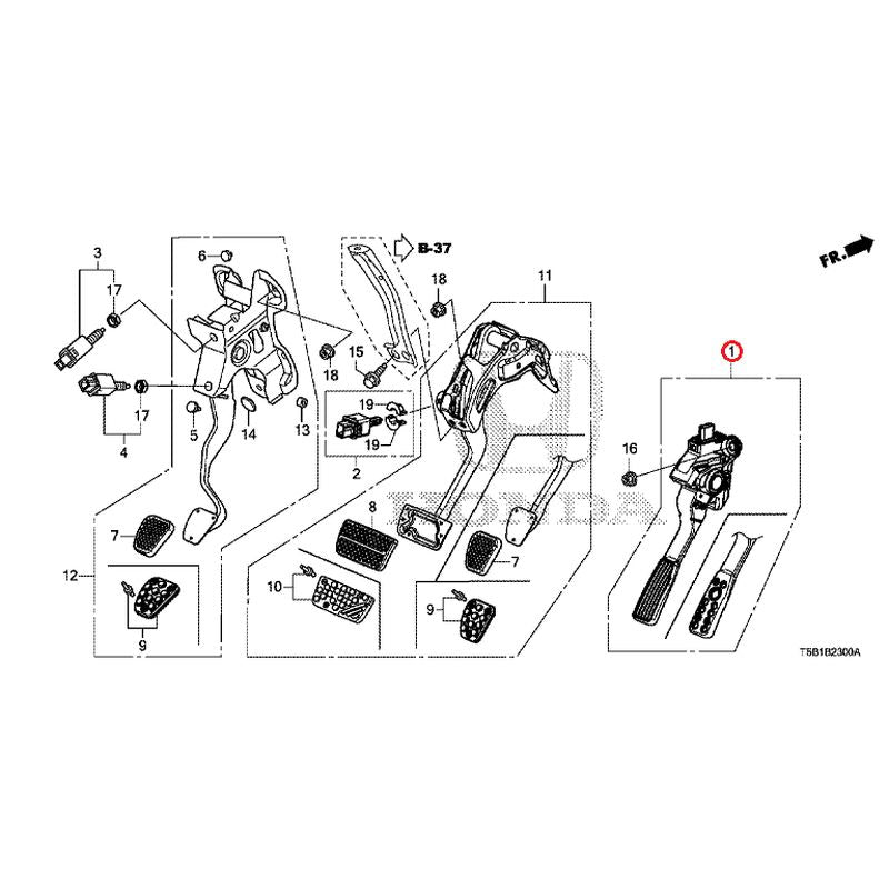 [NEW] JDM HONDA FIT GK4 2017 Pedals GENUINE OEM