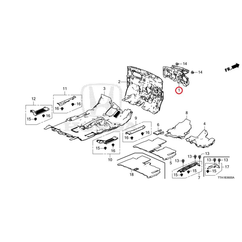 [NEW] JDM HONDA N-BOX CUSTOM JF3 2021 Floor Mat GENUINE OEM