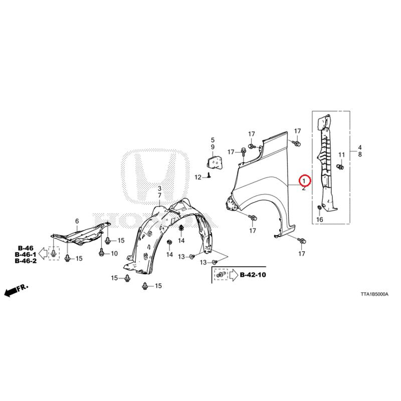 [NEW] JDM HONDA N-BOX CUSTOM JF3 2021 Front Fenders GENUINE OEM