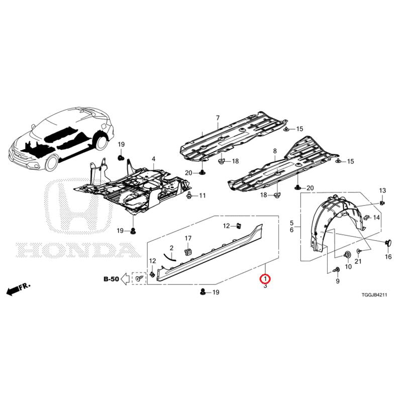 [NEW] JDM HONDA CIVIC FK7 2021 Undercover GENUINE OEM